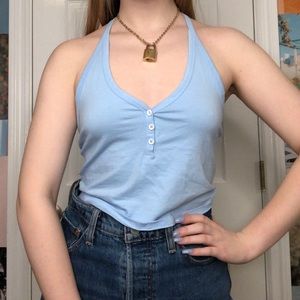 Pacsun Light blue halter top